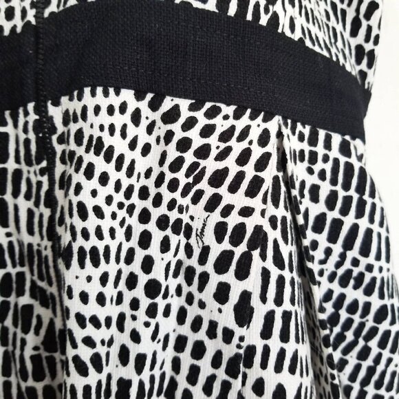 Trina Turk Zola Print Cotton Halter Style Sleeveless Fit & Flare Dress Size 12 - Picture 7 of 17
